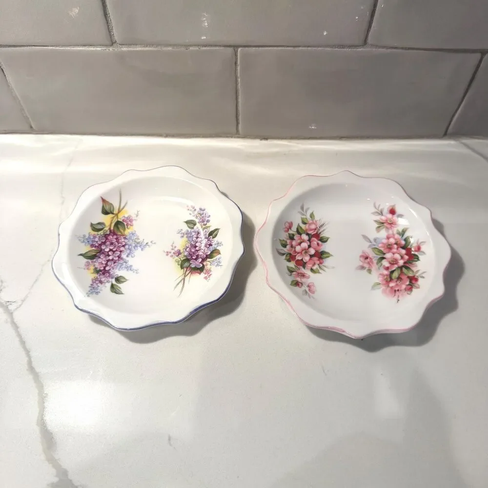 Vintage Royal Albert Blossom Time Coasters Set of 2, Made in England